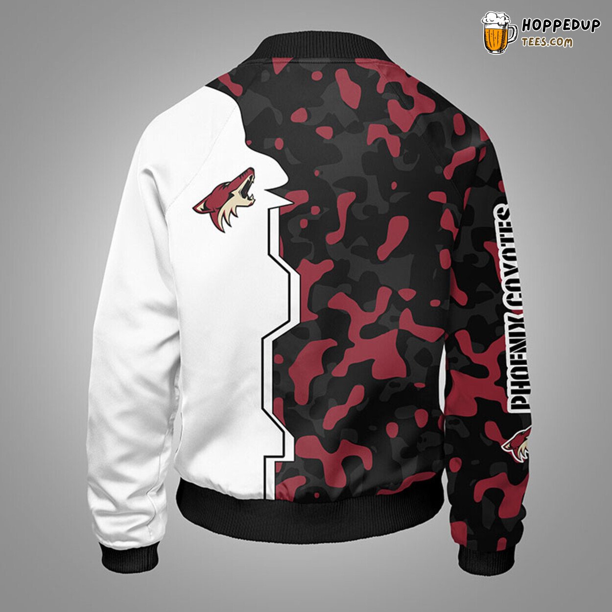 Phoenix Coyotes NHL Camouflage Red Unique Bomber Jacket Stylish Look