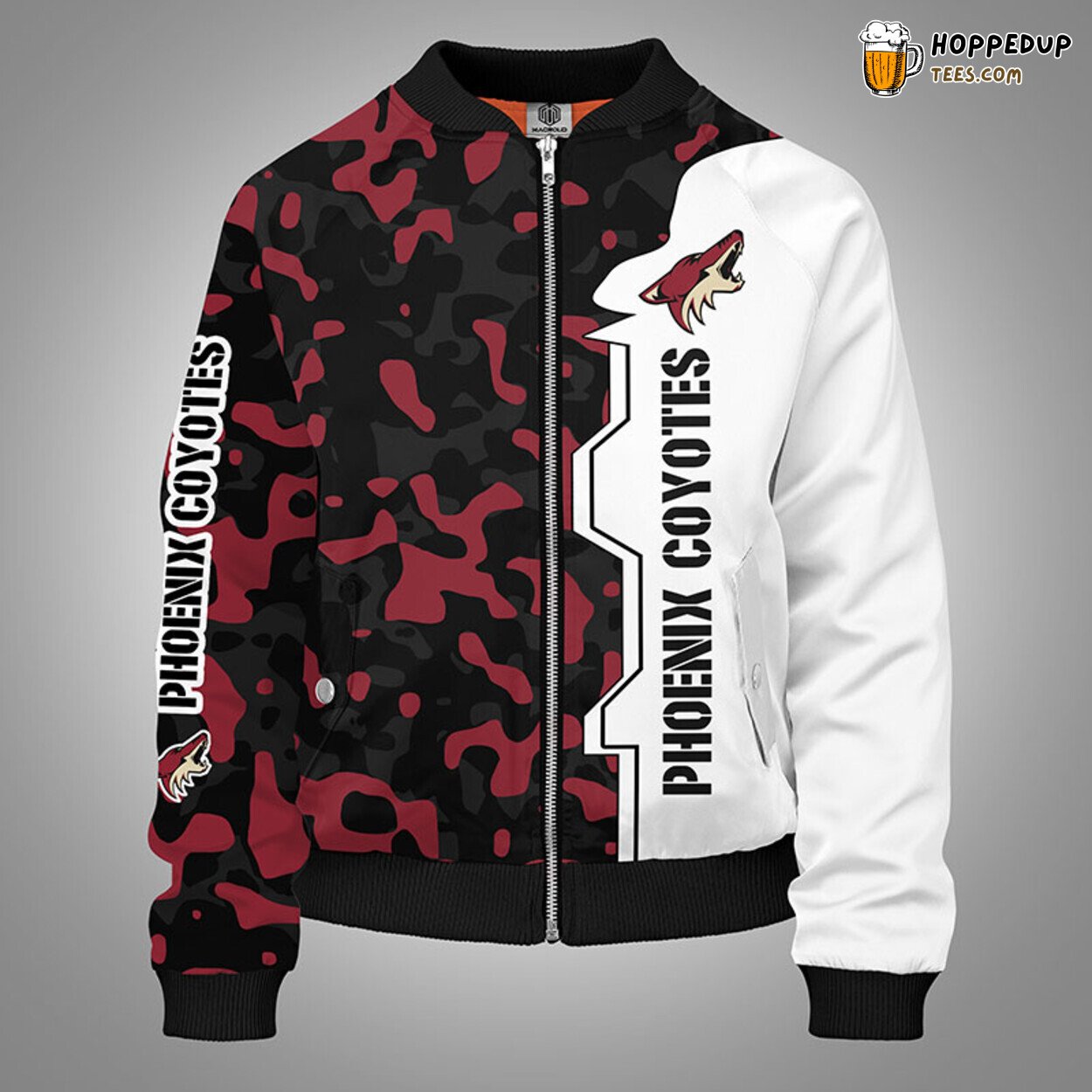 Phoenix Coyotes NHL Camouflage Red Unique Bomber Jacket Stylish Look