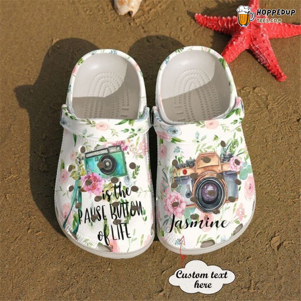 Photograph Personalized The Pause Button Of Life Classic Clogs Shoes