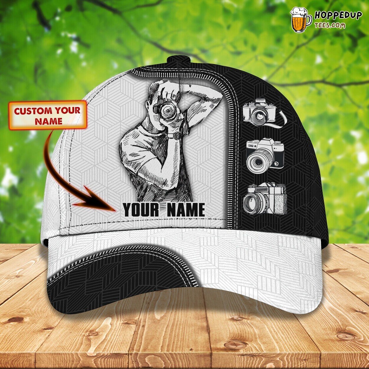 Photographer Classic 3D Cap Personalized Name Unique Premium Edition Look