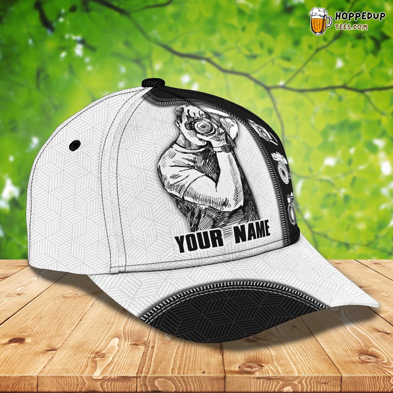 Photographer Classic 3D Cap Personalized Name Unique Premium Edition Look Photographer Classic 3D Cap Personalized Name Unique Premium Edition Look