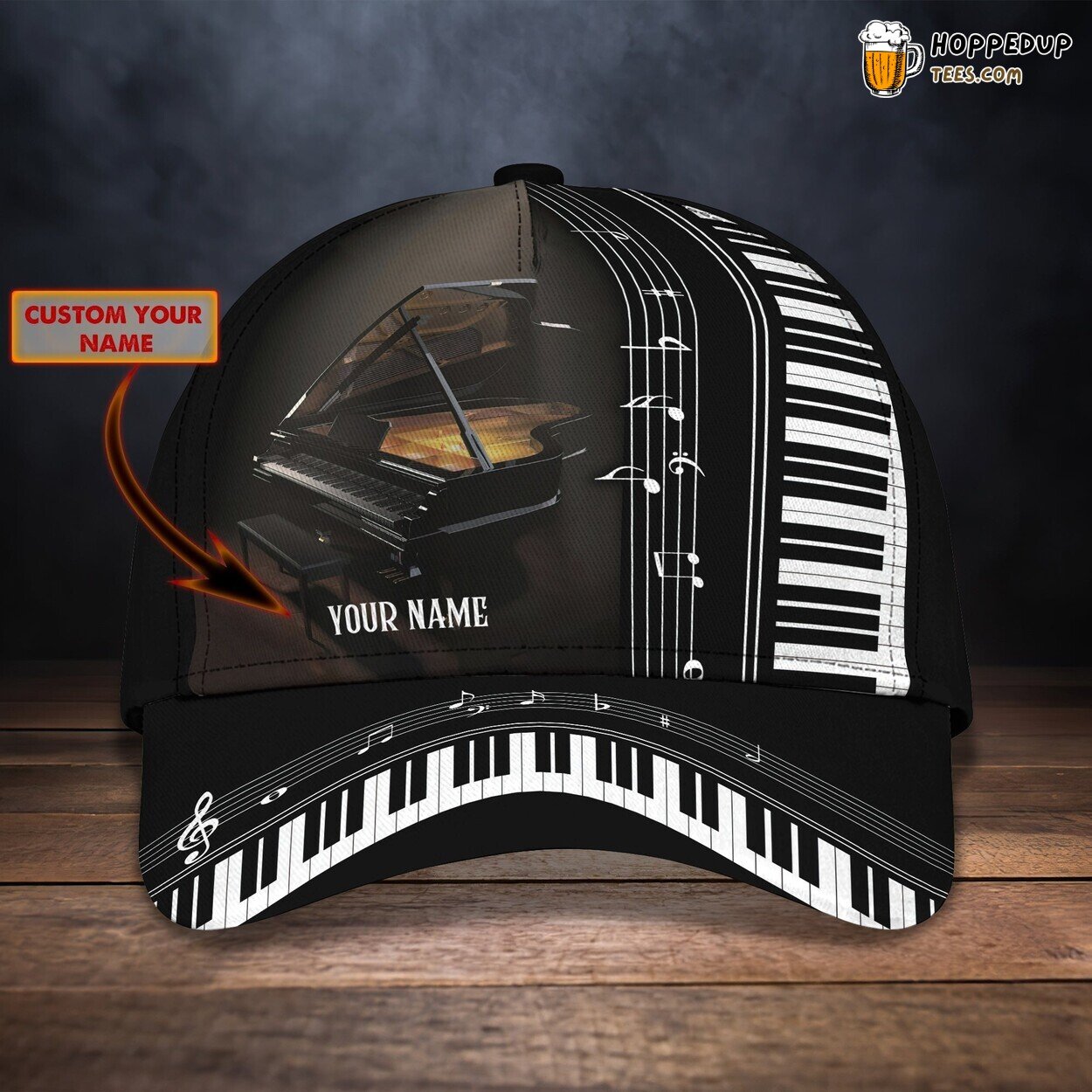 Piano Classic 3D Cap Unique Premium Design Series Authentic Edition