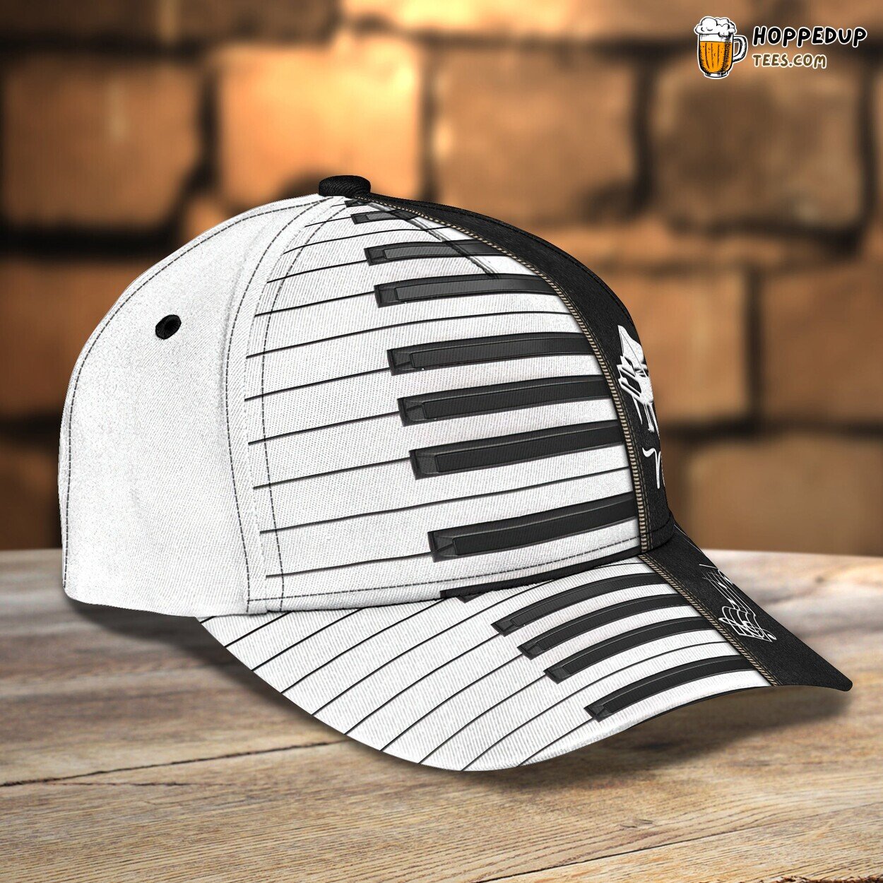 Piano Design Classic 3D Cap Personalized Name Unique Premium Edition Look