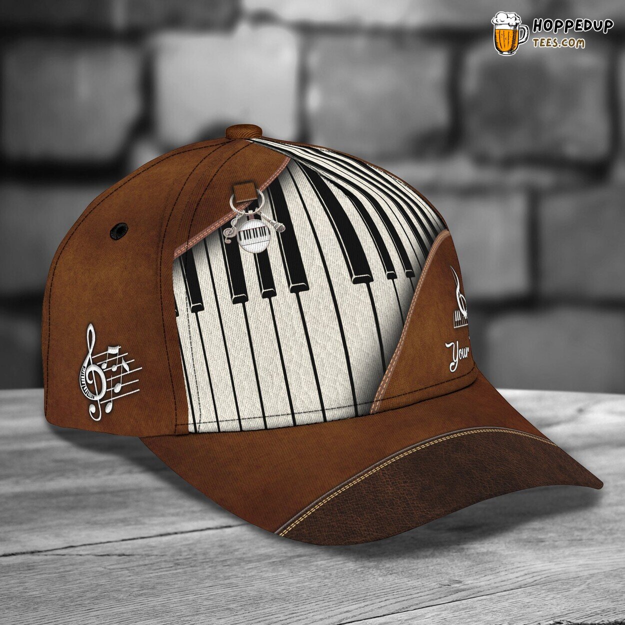 Piano Design Classic 3D Cap Personalized Name Unique Premium Edition Series