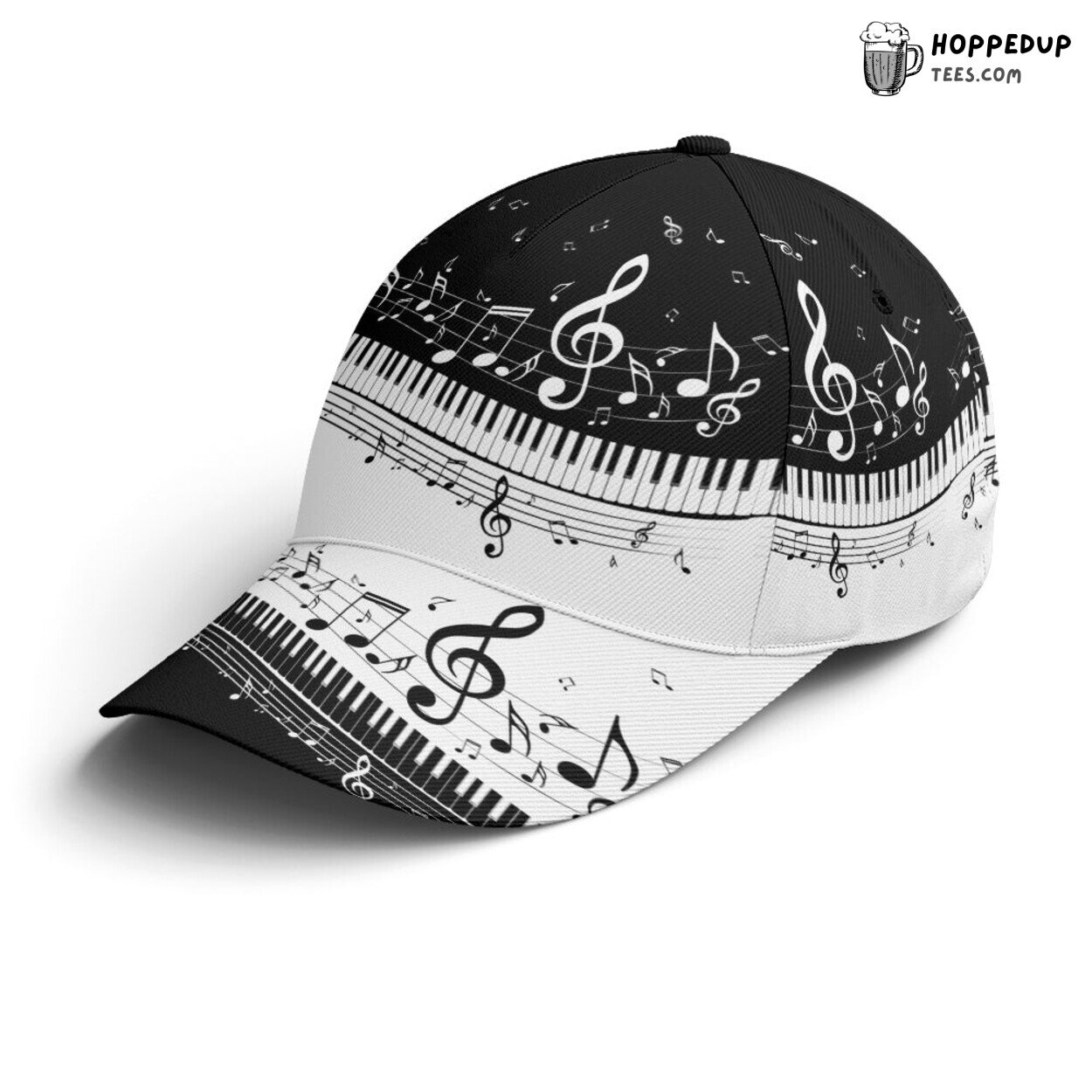 Piano Lovers Rejoice Music Vector Art Unique Baseball Cap Design