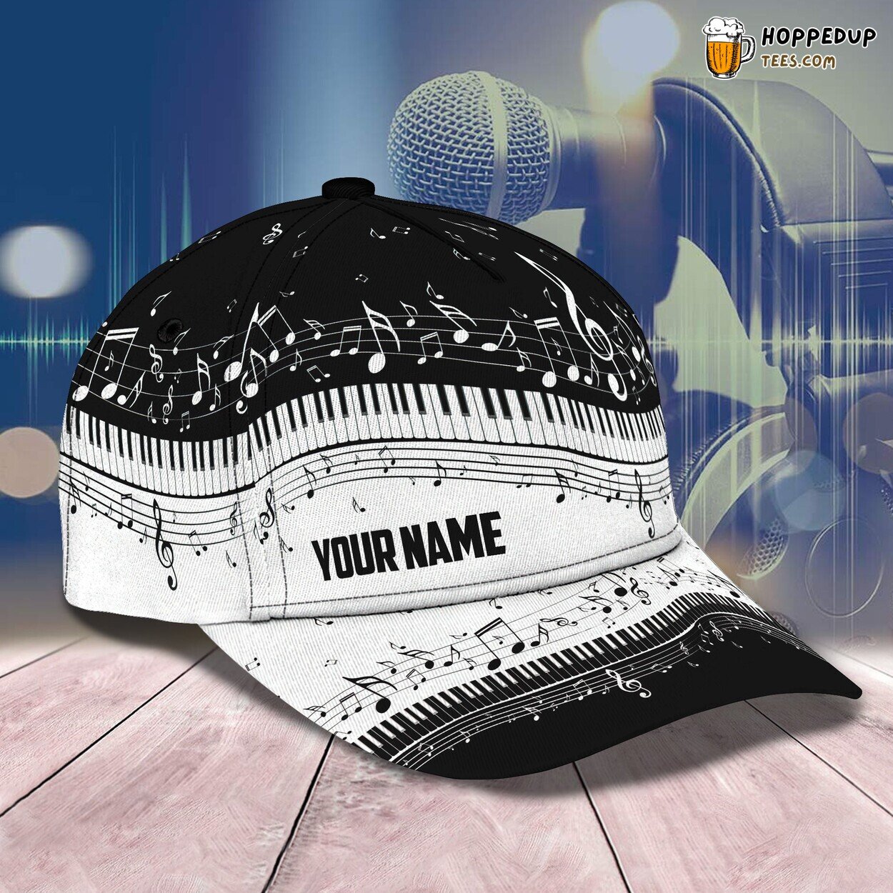 Piano Melodies Flow 3D Classic Cap Personalized Unique Design Edition Piano Melodies Flow 3D Classic Cap Personalized Unique Design Edition