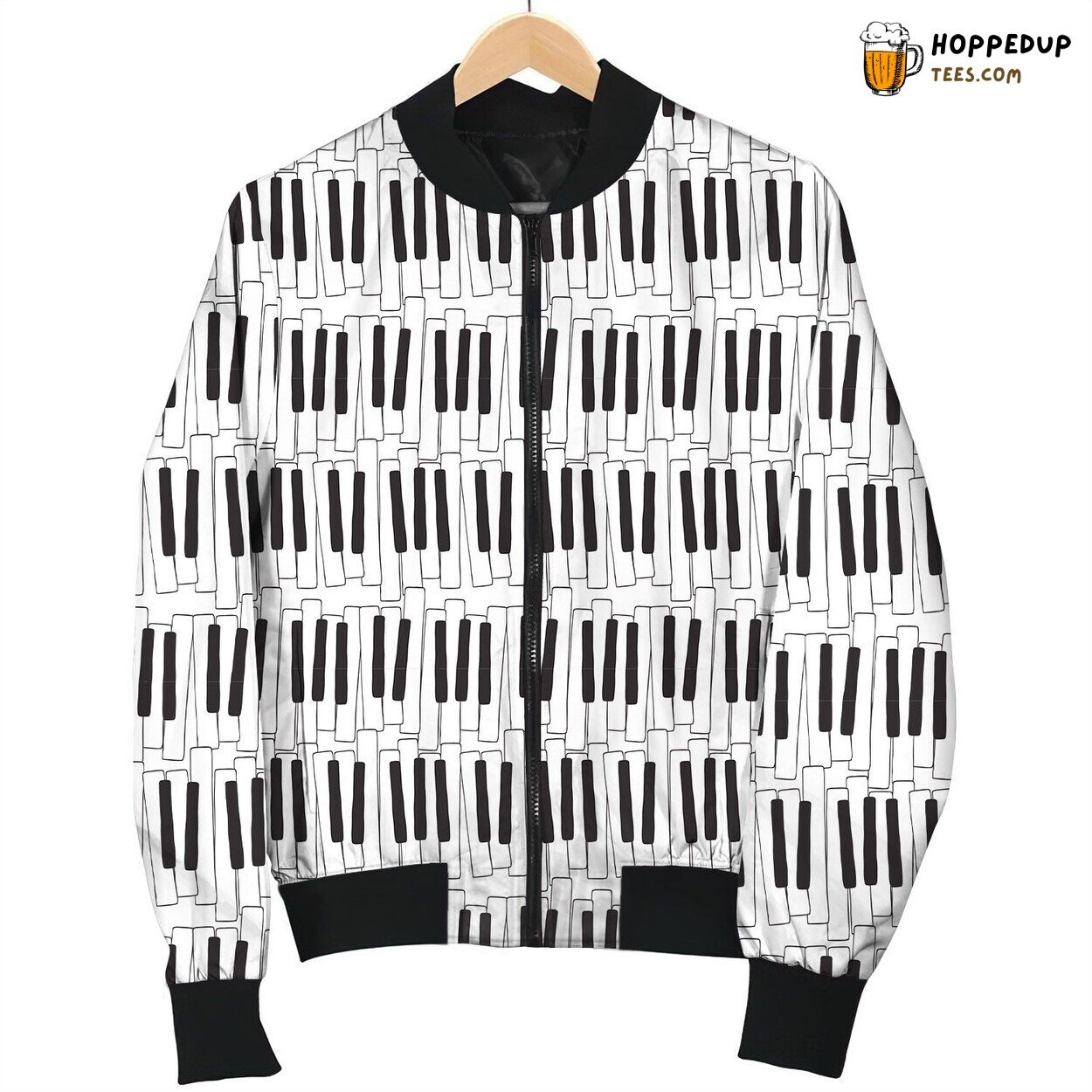Piano Styles Pattern Bomber Jacket