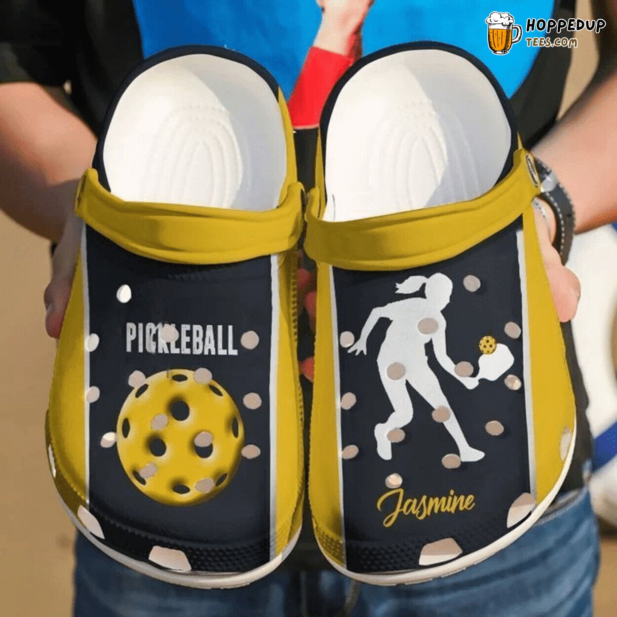 Pickleball Love Personalized Classic Comfortable Stylish Clogs Shoes