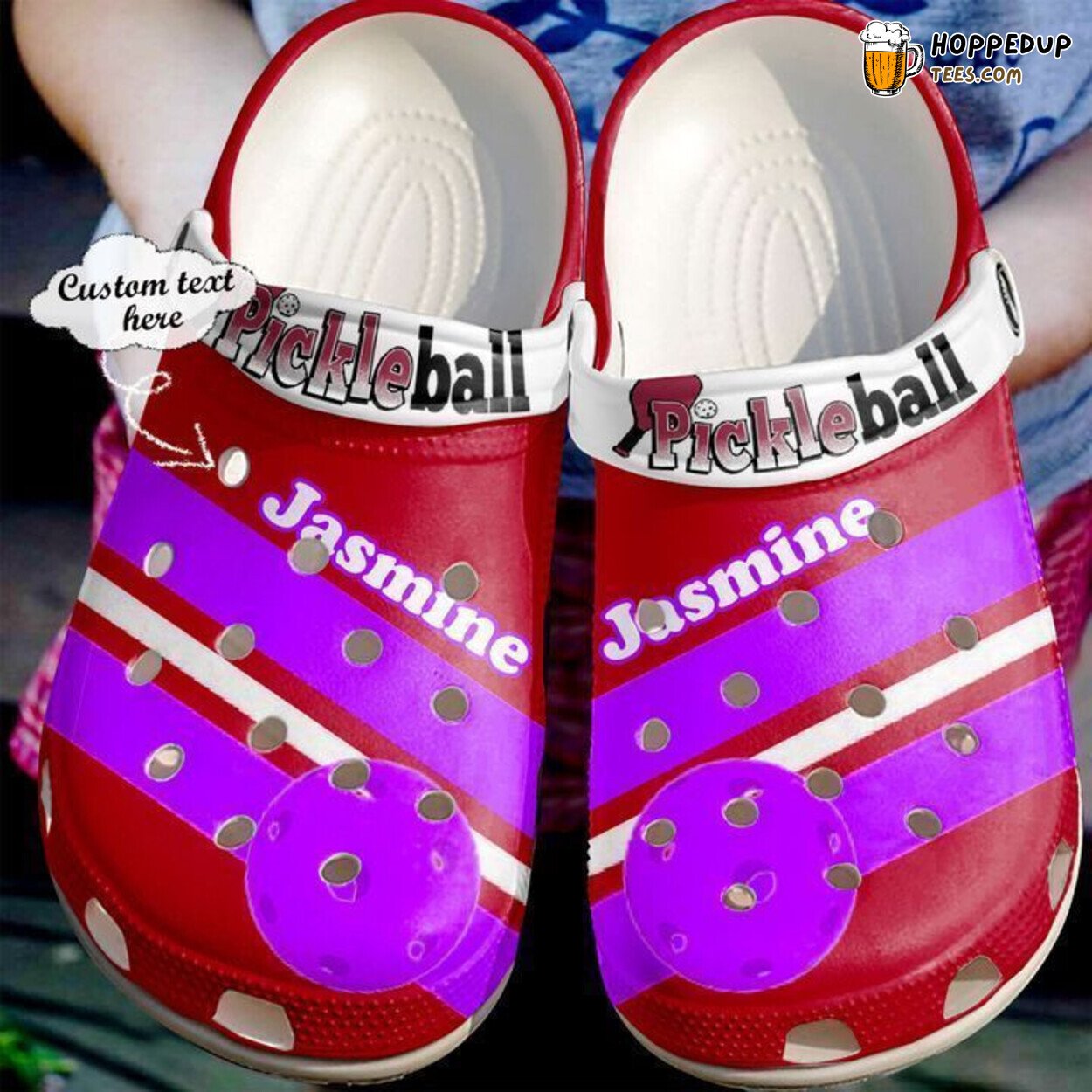Pickleball Lovers Personalized Themed Comfortable Unique Clog Shoes