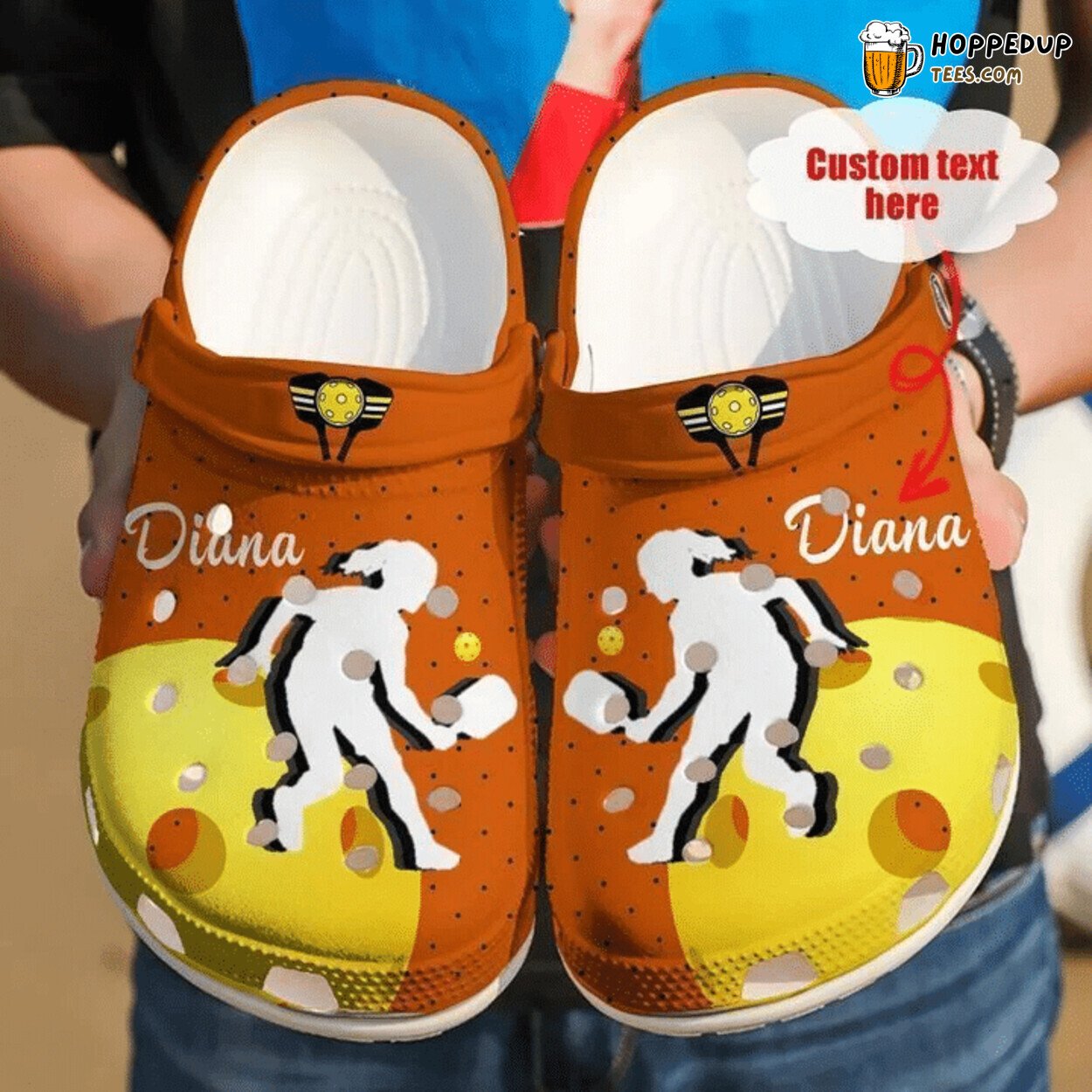 Pickleball Personalized Girl Classic Comfortable Unique Design Clogs