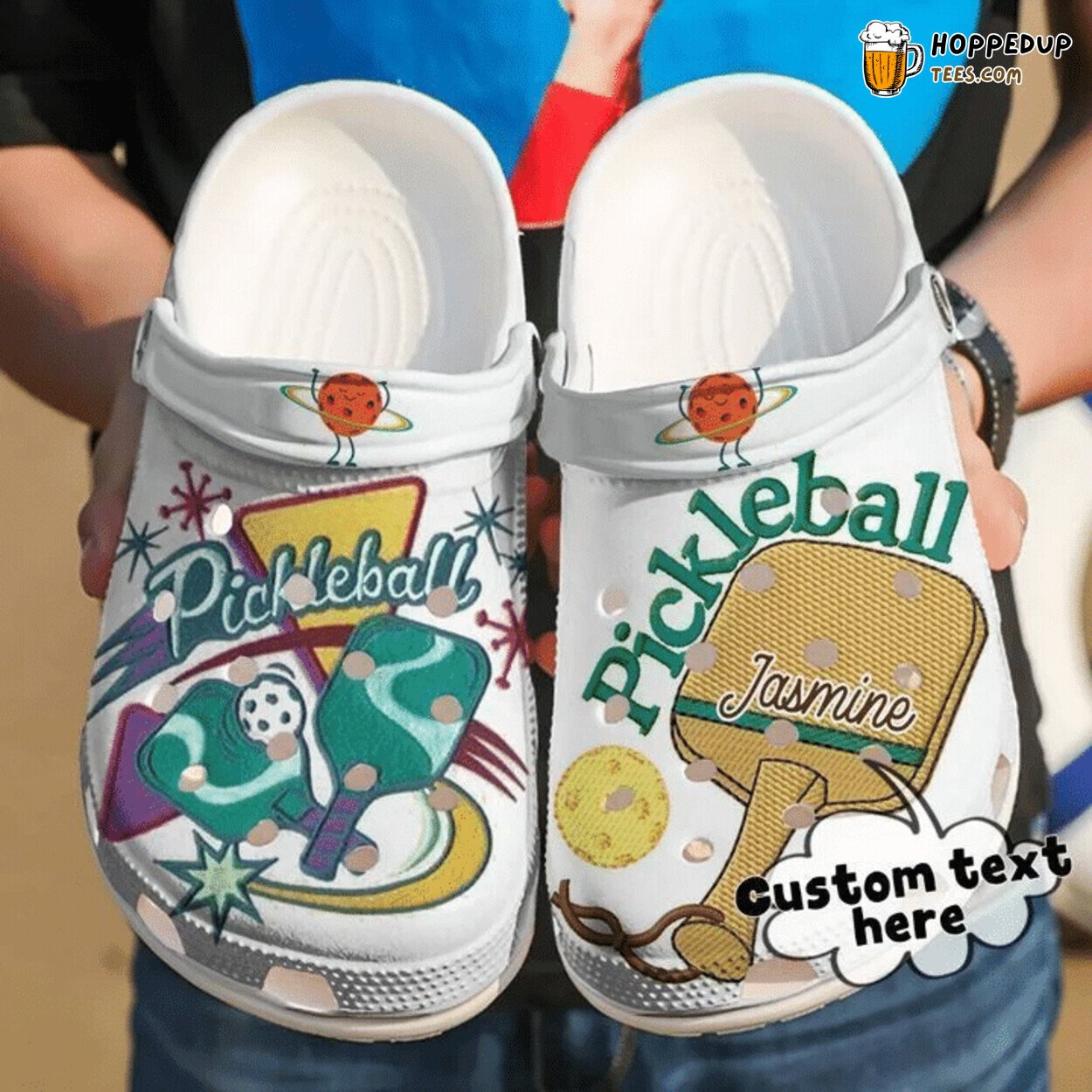 Pickleball Personalized Passion Classic Comfortable Unique Design Clogs