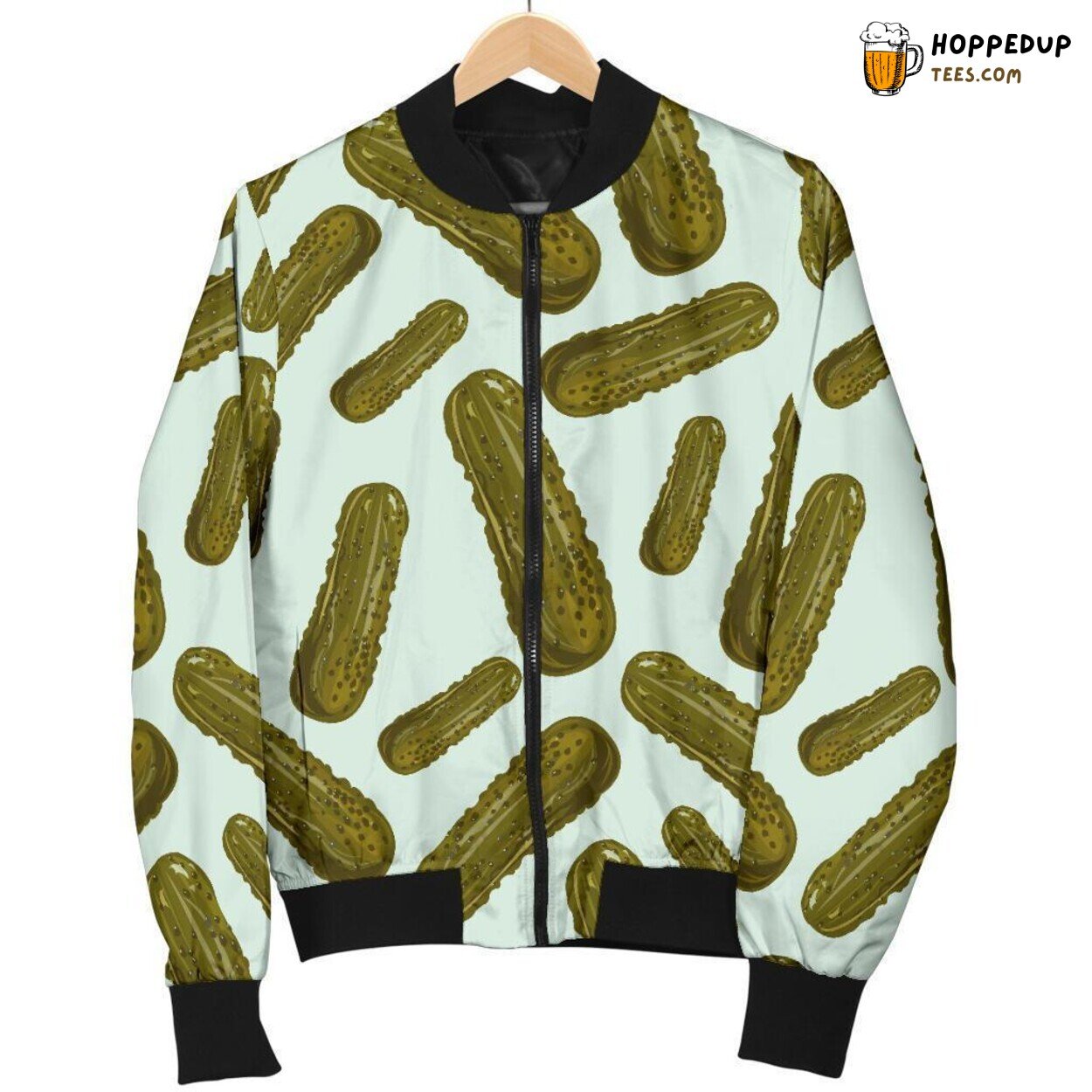 Pickled Cucumber Tribute Men’s Bomber Jacket Unique Essence Pattern Art