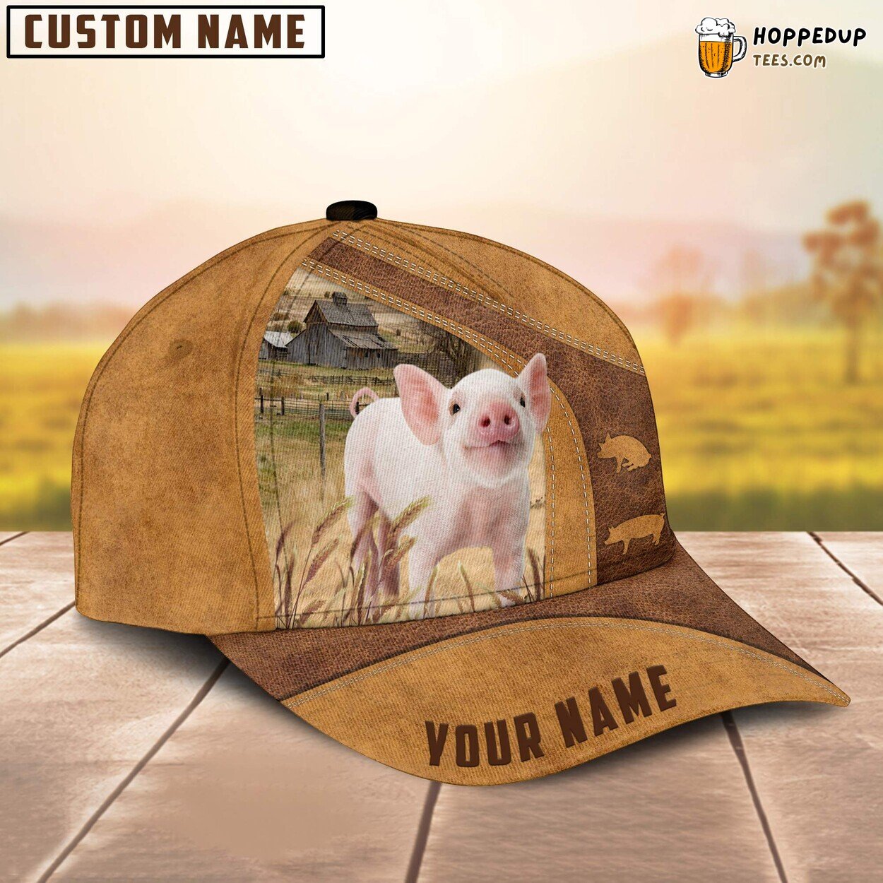 Pig Unique Name Farm Baseball Cap Passionate Farmer Lover