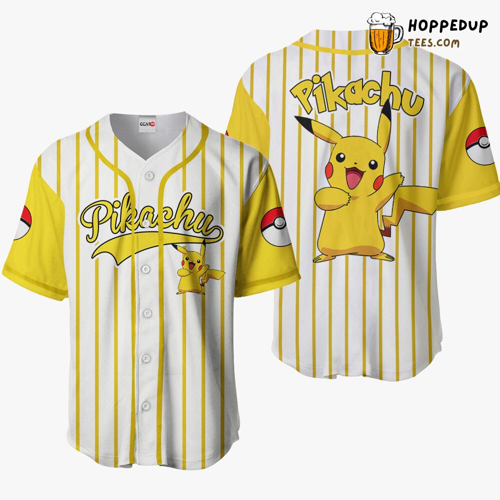 Pikachu Unique Design Edition Baseball Jersey Collection Distinctive Style Pikachu Unique Design Edition Baseball Jersey Collection Distinctive Style