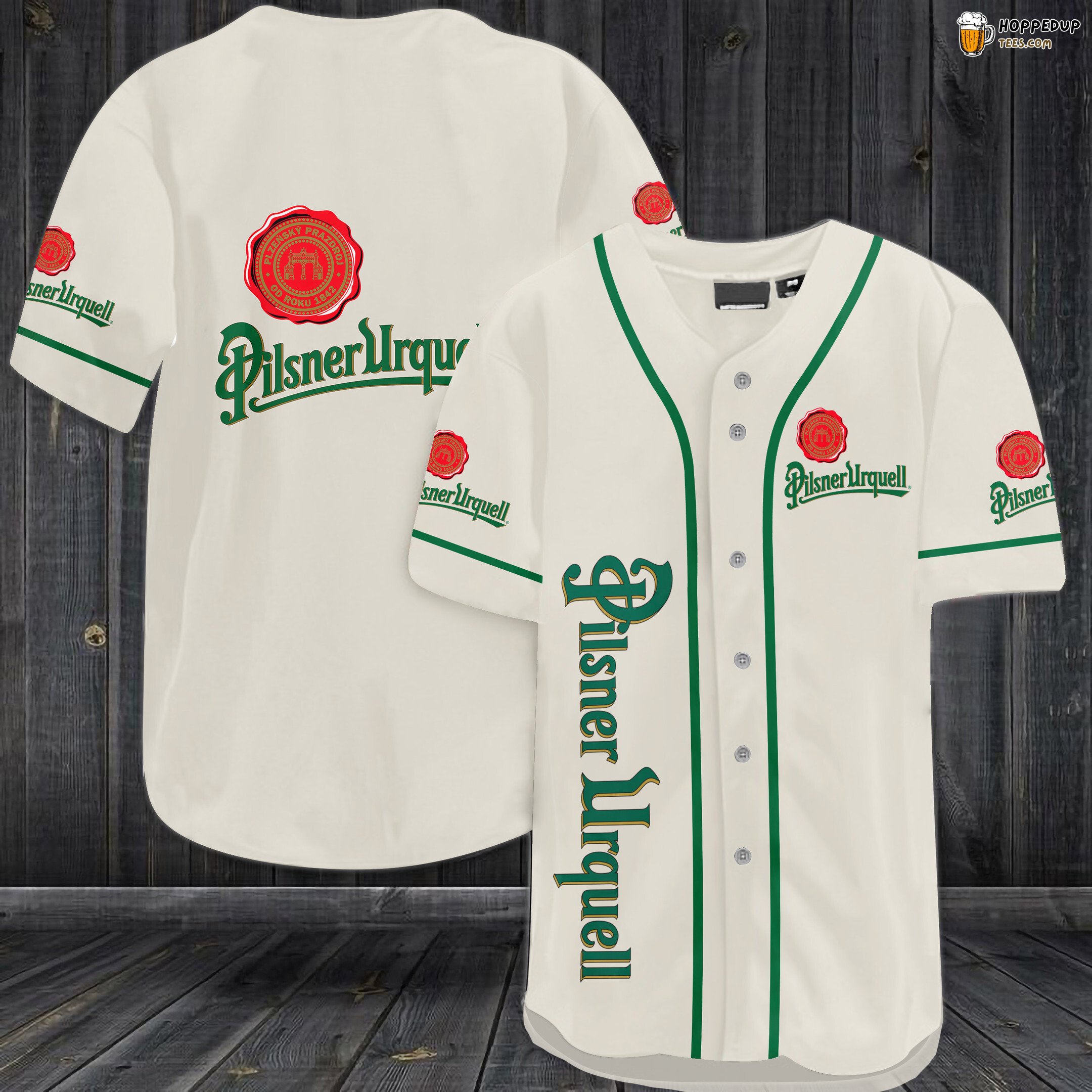 Pilsner Urquell Beer Baseball Jersey White Unisex Jersey Shirt