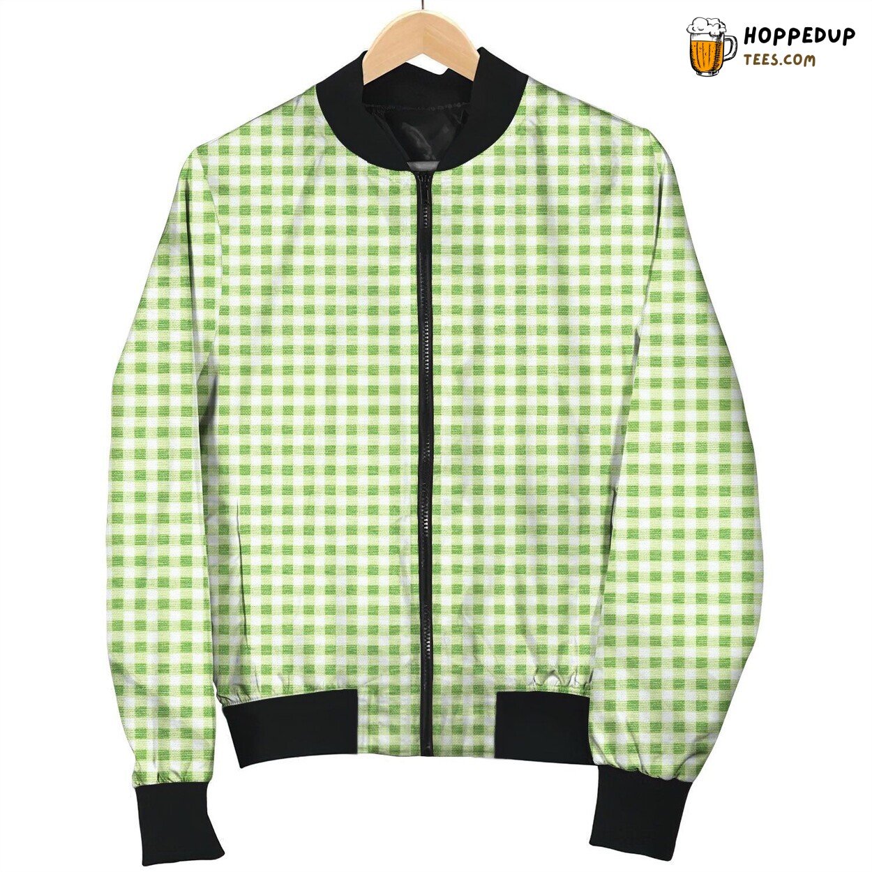Pin Checks Pattern Great Bomber Jacket