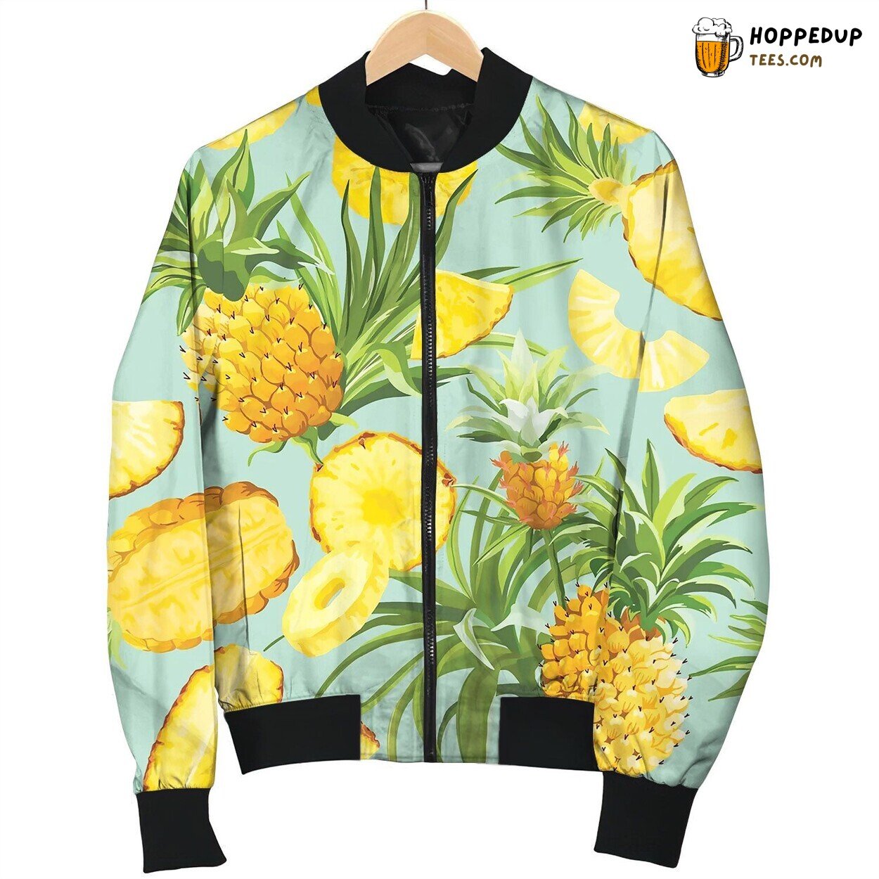 Pineapple Fruit Tropical Pattern Tropic Bomber Jacket