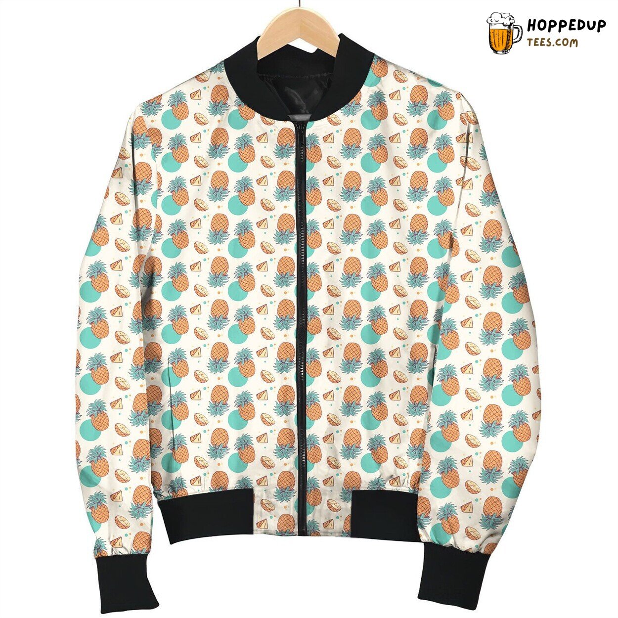 Pineapple Vintage Pattern Bomber Jacket