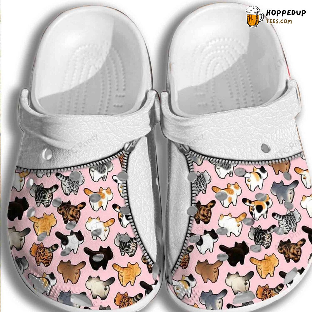 Pink Cats Animal Lover Gift Theme Comfortable Unique Rubber Clogs
