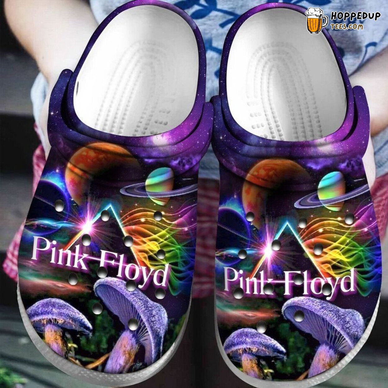 Pink Floyd Themed Unique and Comfortable Clog Shoes Stylish Design