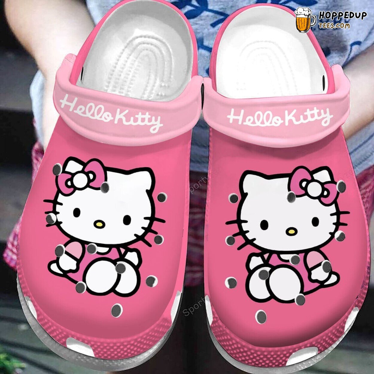 Pink Hello Kitty So Cute Themed Comfortable Clogs Shoes