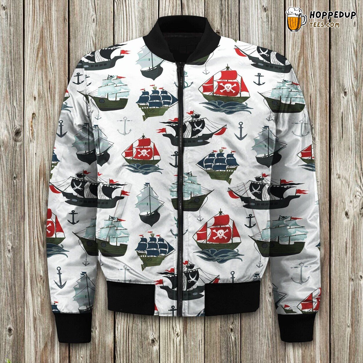 Pirate Pirate Boats Bomber Jacket
