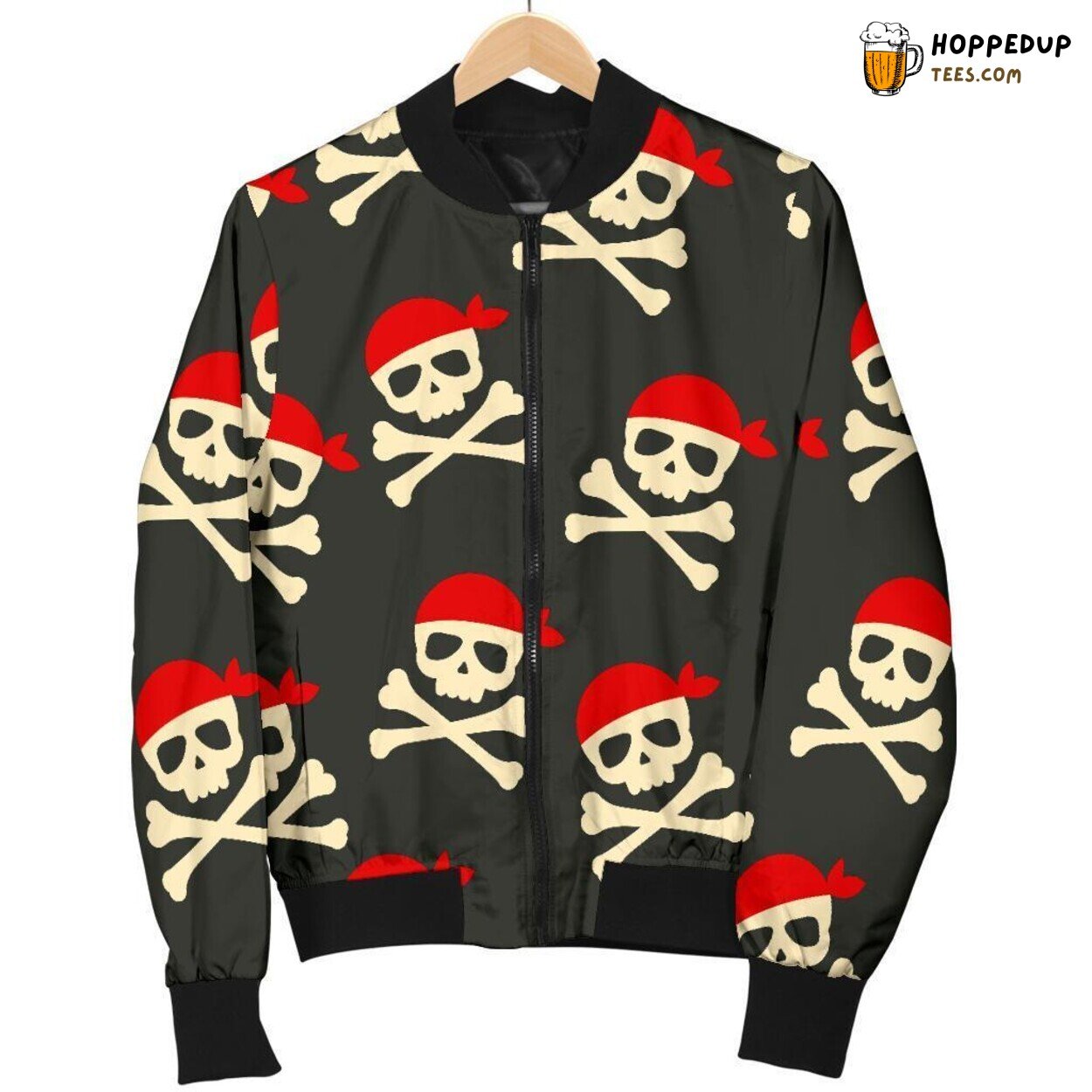 Pirate Skull Adventure Design Men’s Bomber Jacket Maritime Fashion Statement Look Pirate Skull Adventure Design Men’s Bomber Jacket Maritime Fashion Statement Look