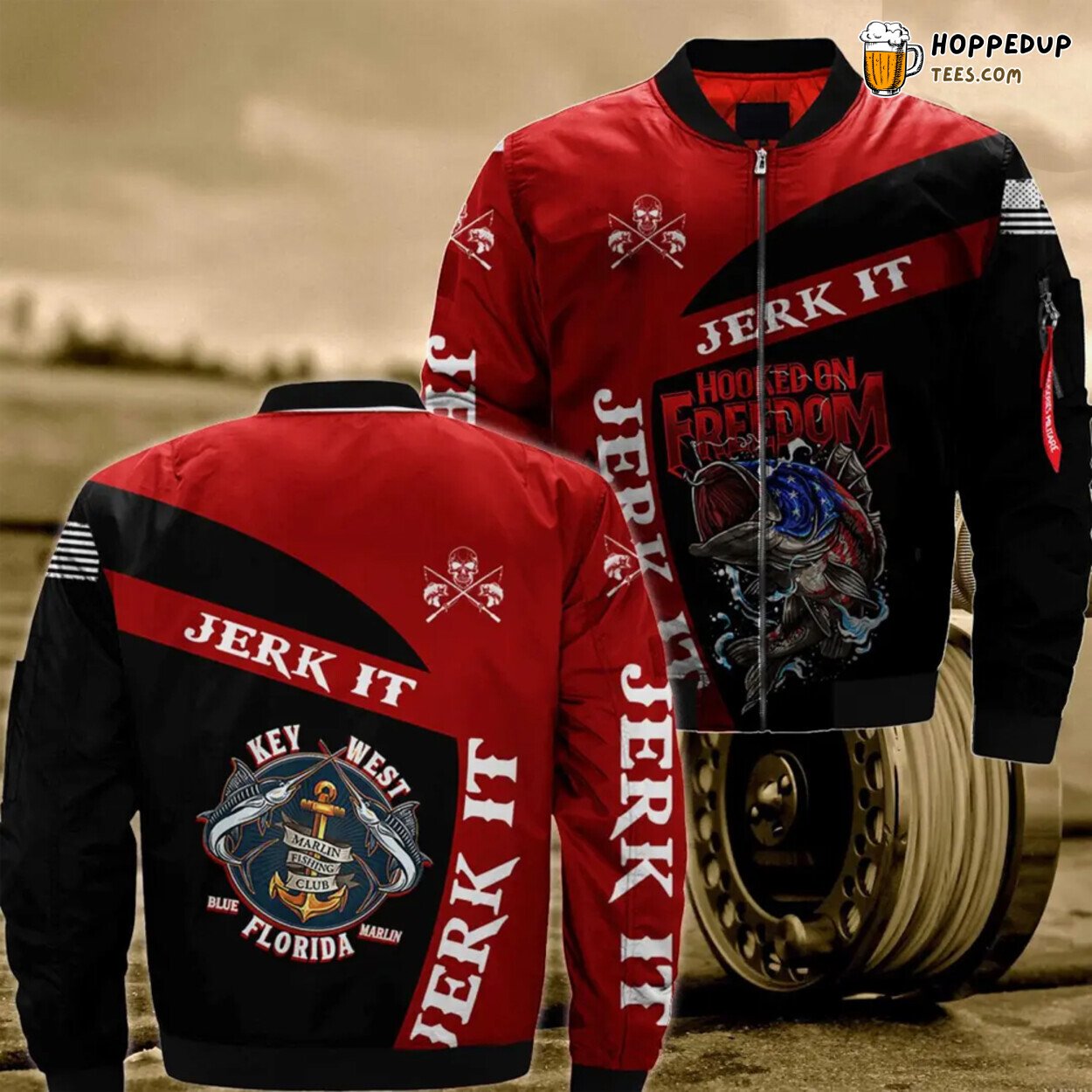 Pirates Cove Florida Marlin Fishing Report Bomber Jacket