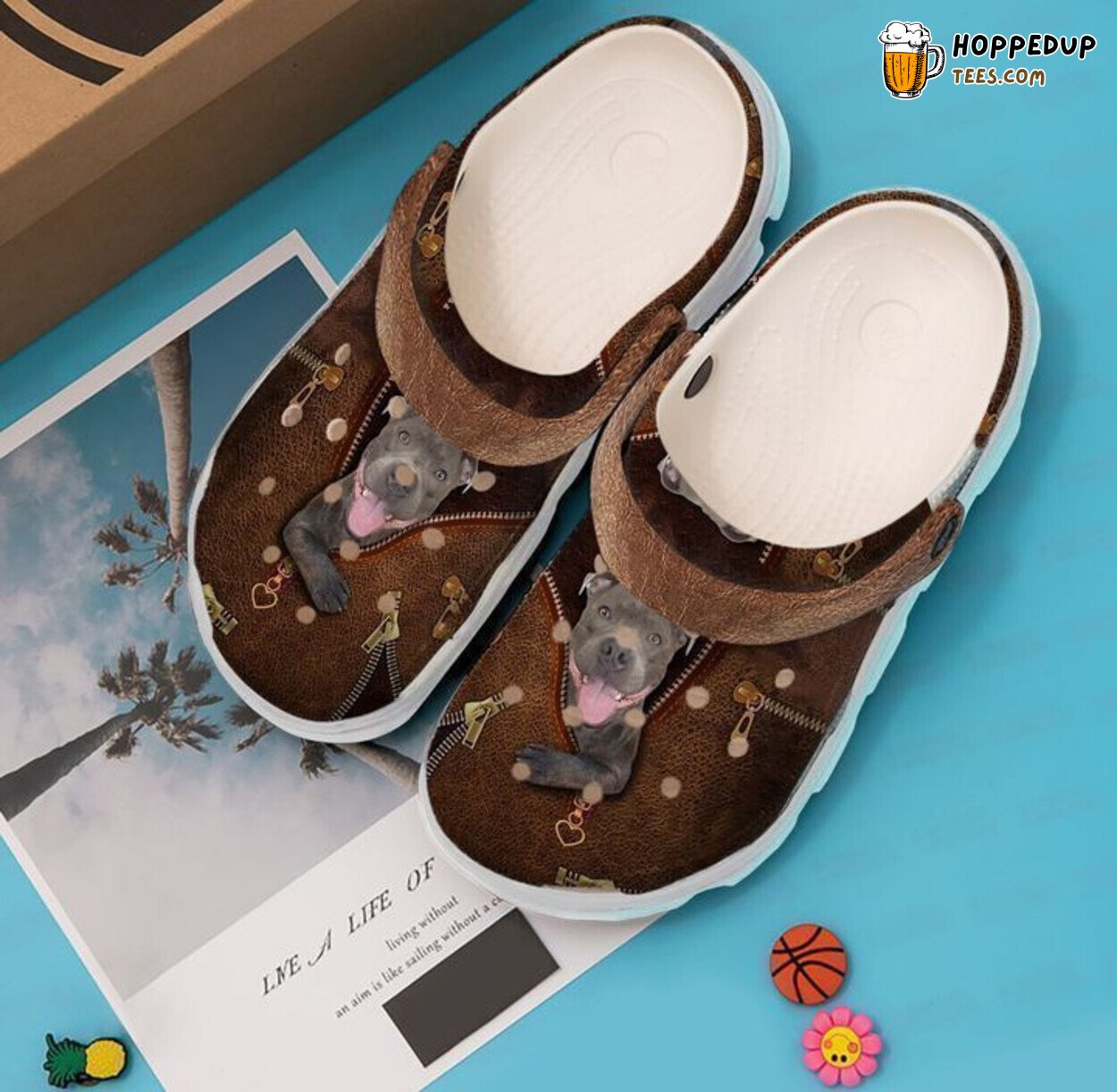 Pitbull Hello There Design Classic Clogs Shoes Comfort Style