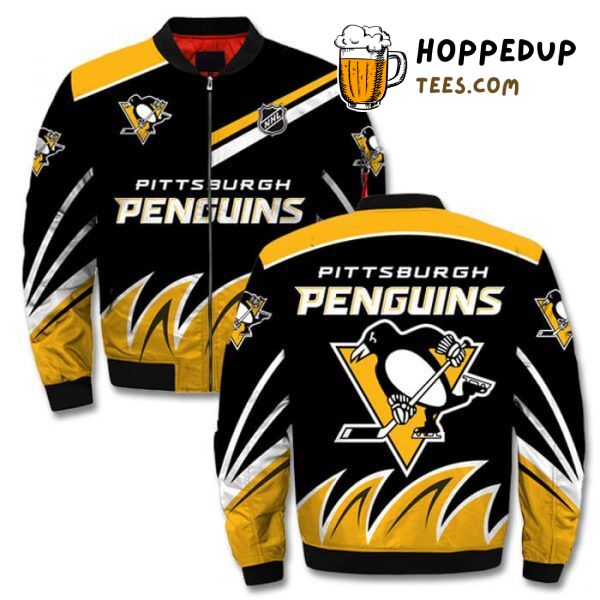 Pittsburgh Penguins Bomber Jacket Featuring 3D Printful Exclusive Style