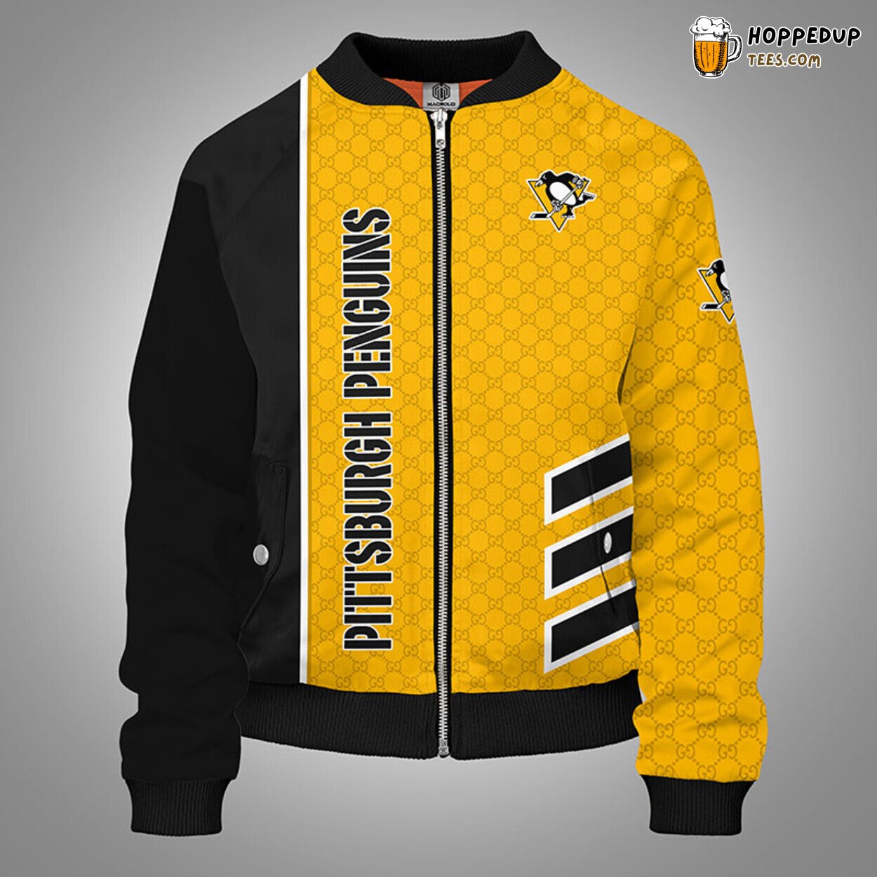 Pittsburgh Penguins NHL Distinct Yellow Bomber Jacket Unique Stylish Design