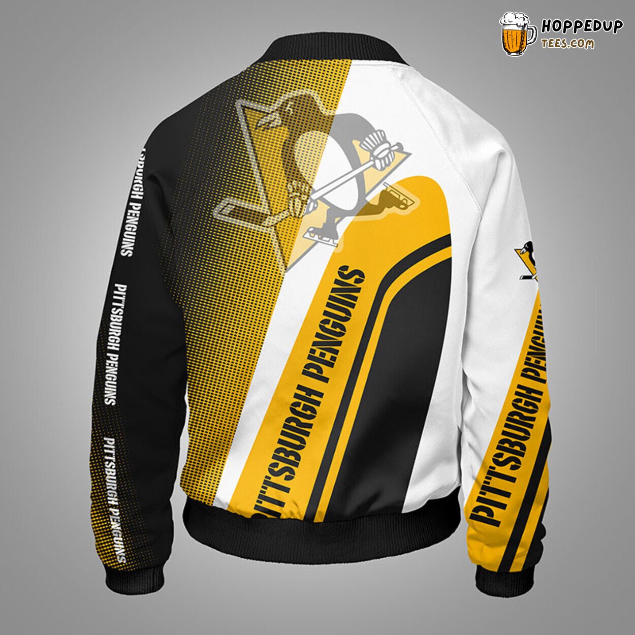 Pittsburgh Penguins NHL Yellow Unisex Bomber Jacket Distinct Stylish Look