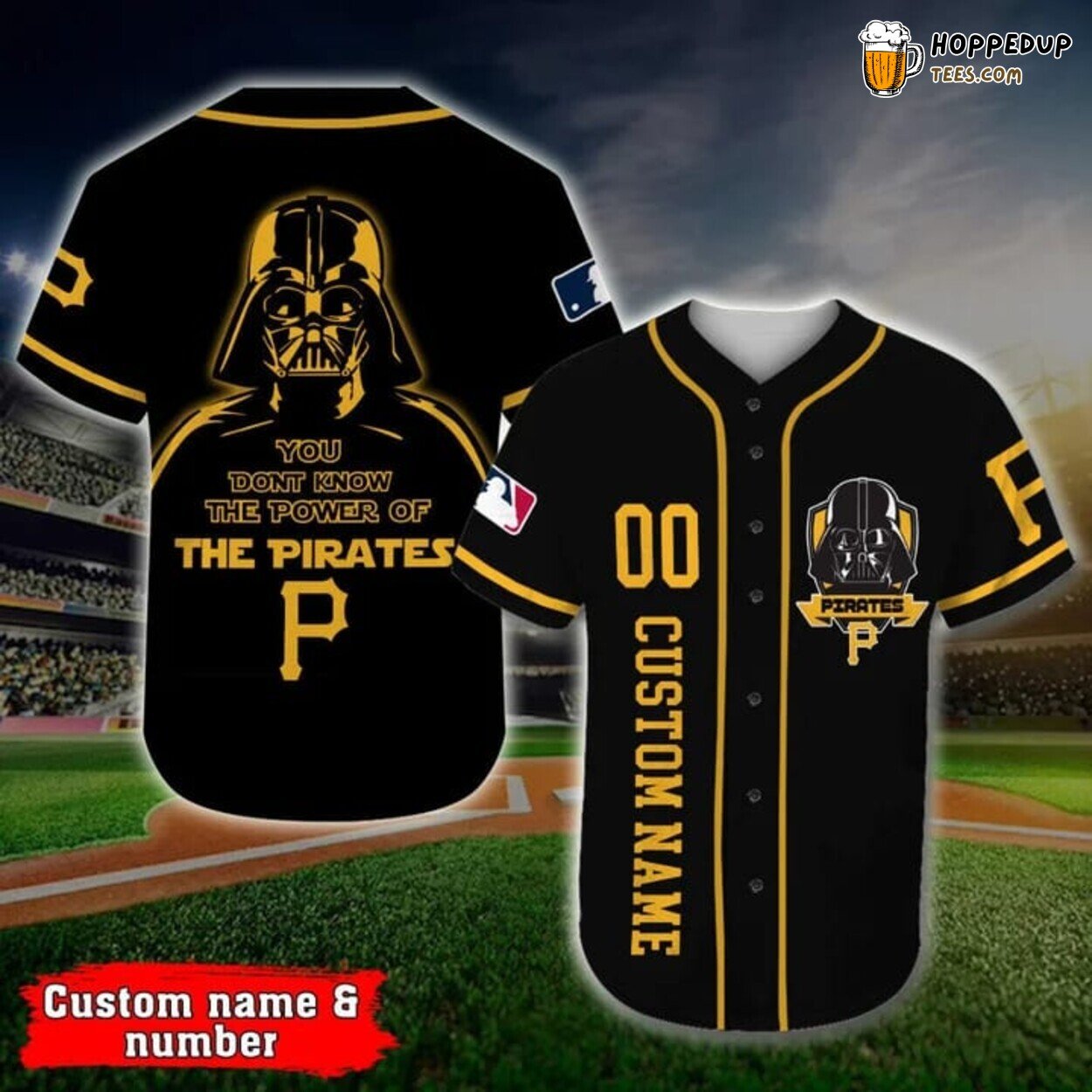 Pittsburgh Pirates Darth Vader Star Wars 3D Design Baseball Jersey Style