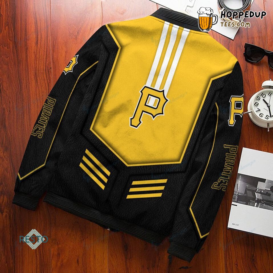 Pittsburgh Pirates MLB Black Gold Timeless Bomber Jacket Look