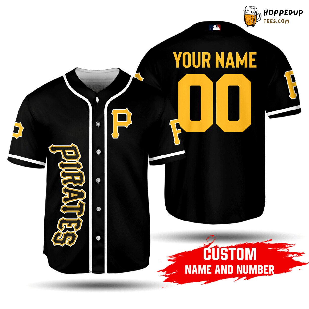 Pittsburgh Pirates MLB Unisex Baseball Jersey With Name Customization