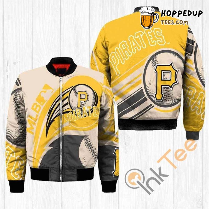 Pittsburgh Pirates Vibrant Yellow MLB Fan Bomber Jacket Design