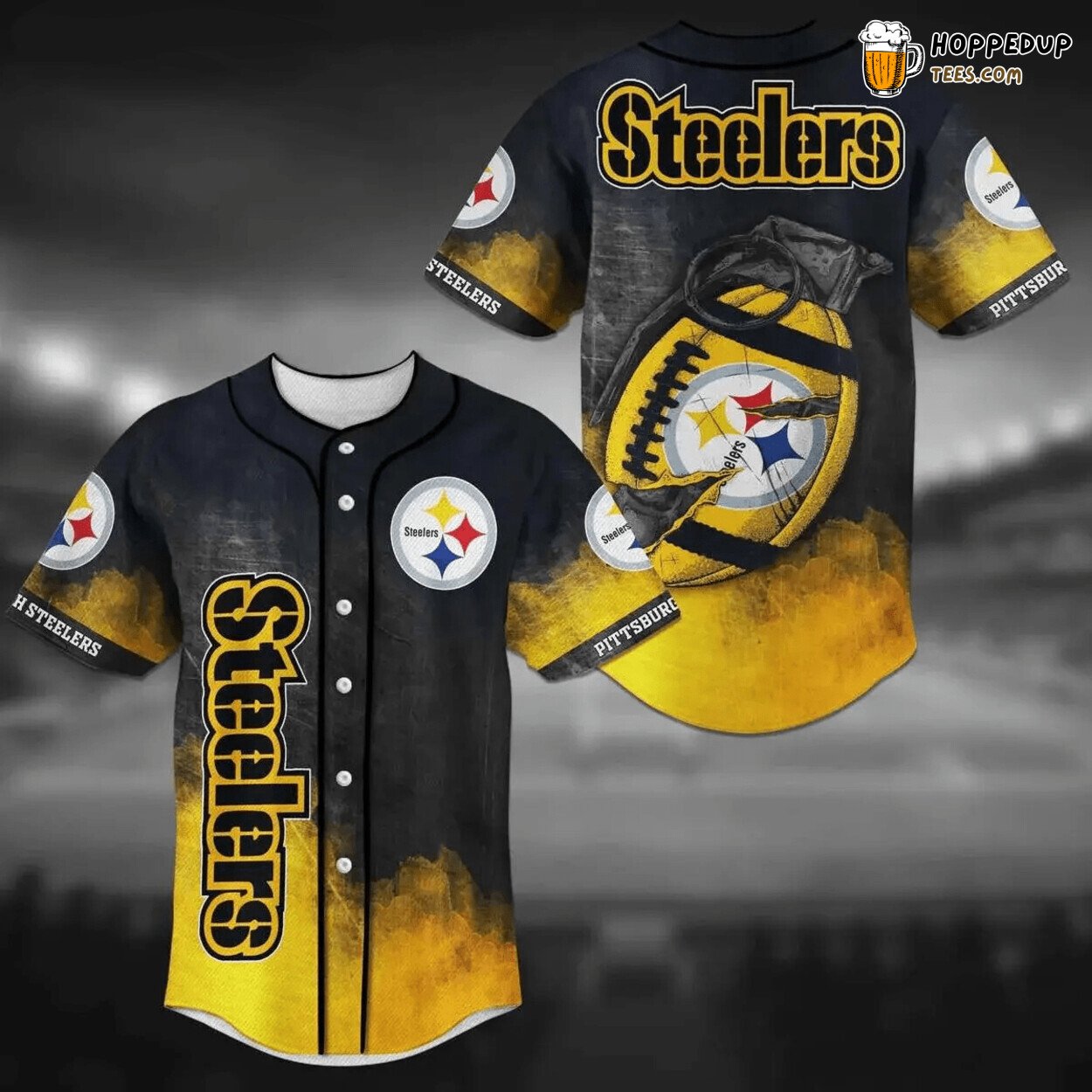 Pittsburgh Steelers American Football Logo Baseball Jersey Gift