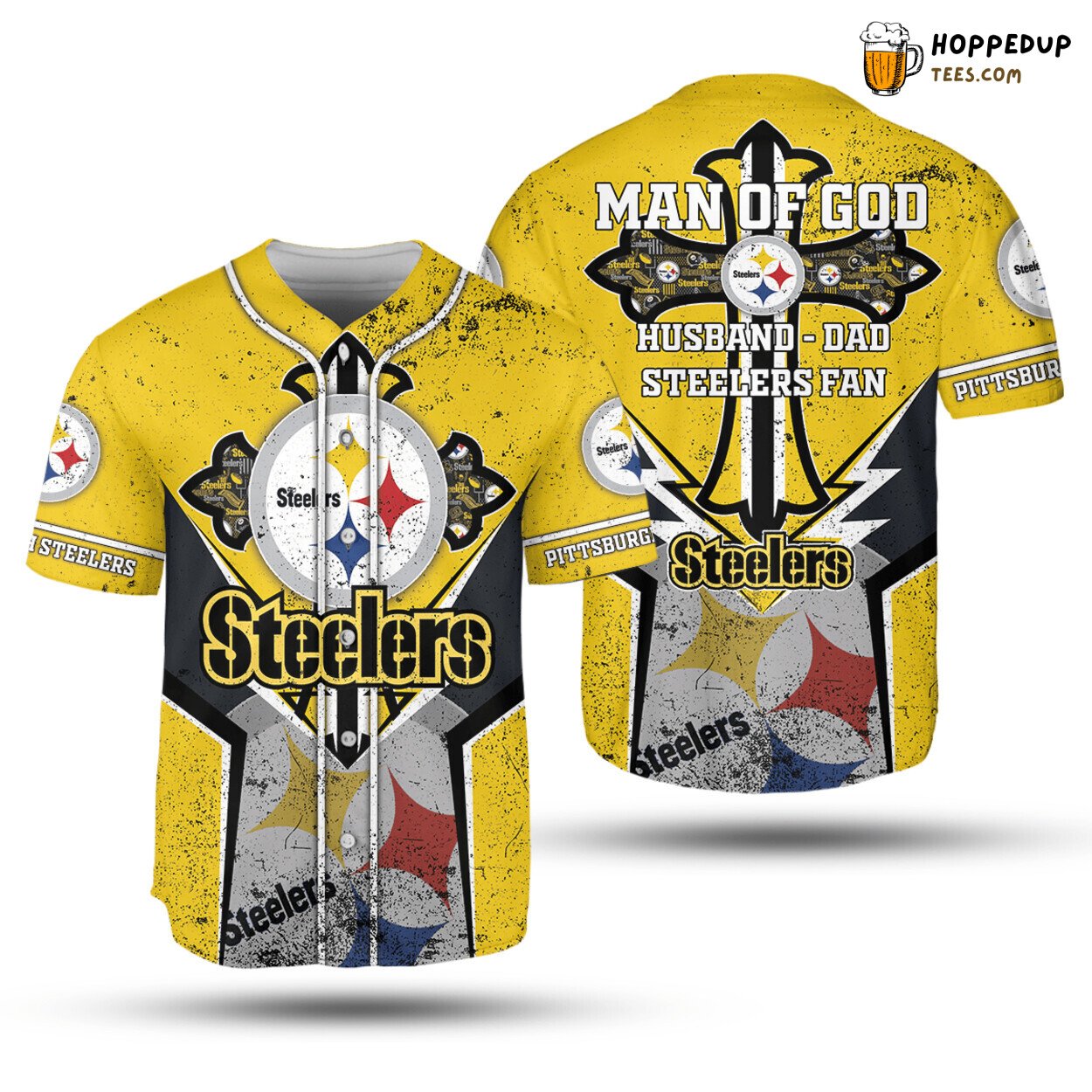 Pittsburgh Steelers Baseball Jersey Man Of God Perfect Gifts For Your Loved Ones Jersey Shirt