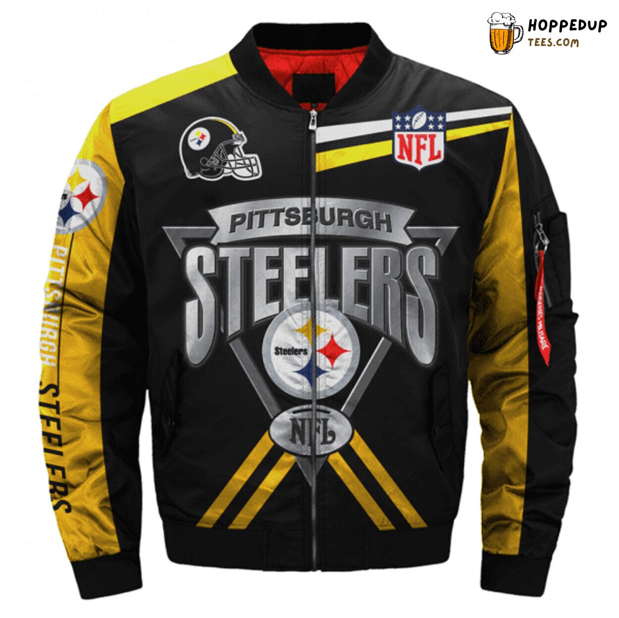 Pittsburgh Steelers Exclusive Bomber Jacket in Printful 3D Design
