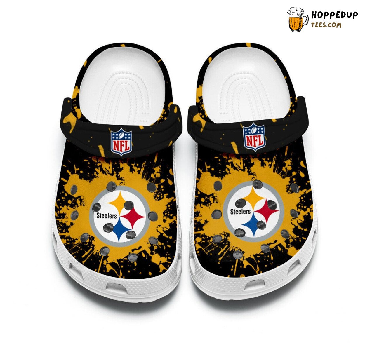 Pittsburgh Steelers NFL Fans Custom Comfortable Clog Shoes