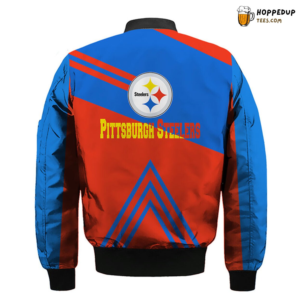 Pittsburgh Steelers NFL Red Blue Bomber Jacket Unique Stylish Design