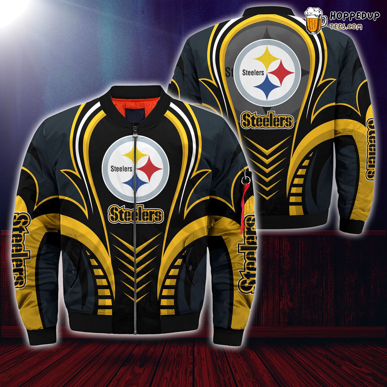 Pittsburgh Steelers NFL Seasonal Exclusive Bomber Jacket Authentic Design