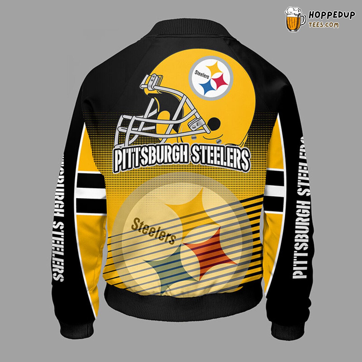 Pittsburgh Steelers NFL Yellow Bomber Jacket Distinct Stylish Look