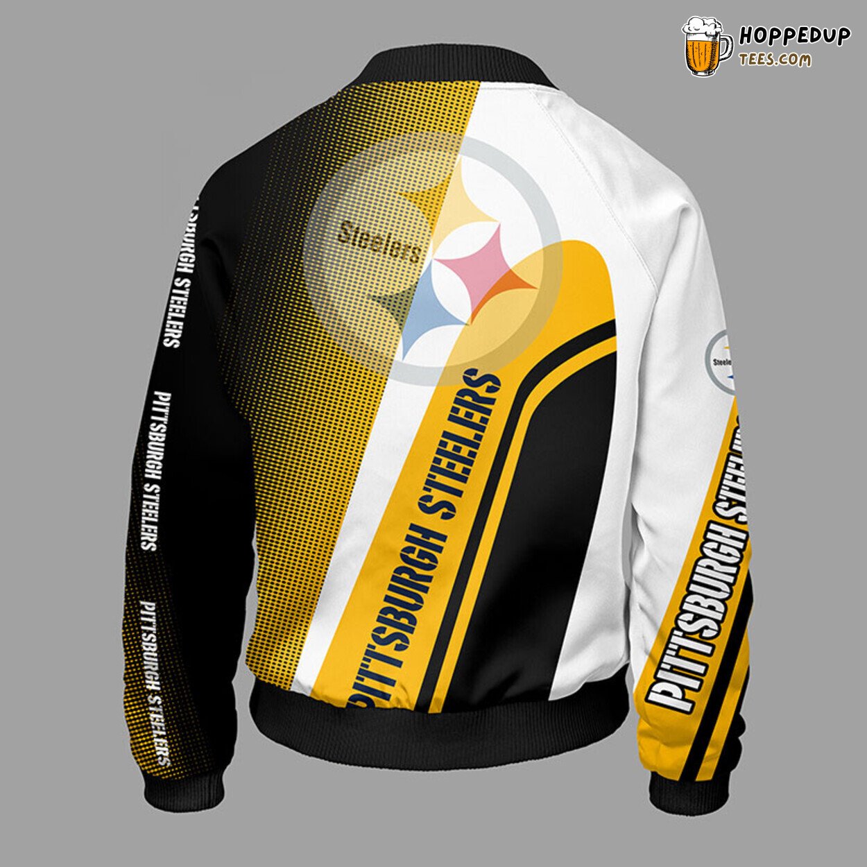 Pittsburgh Steelers NFL Yellow Unisex Bomber Jacket Distinct Theme
