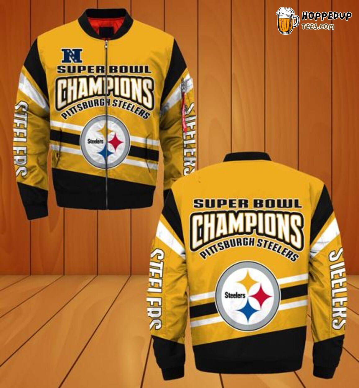 Pittsburgh Steelers Style Winter Coat Bomber Jacket Elite Choice Wear