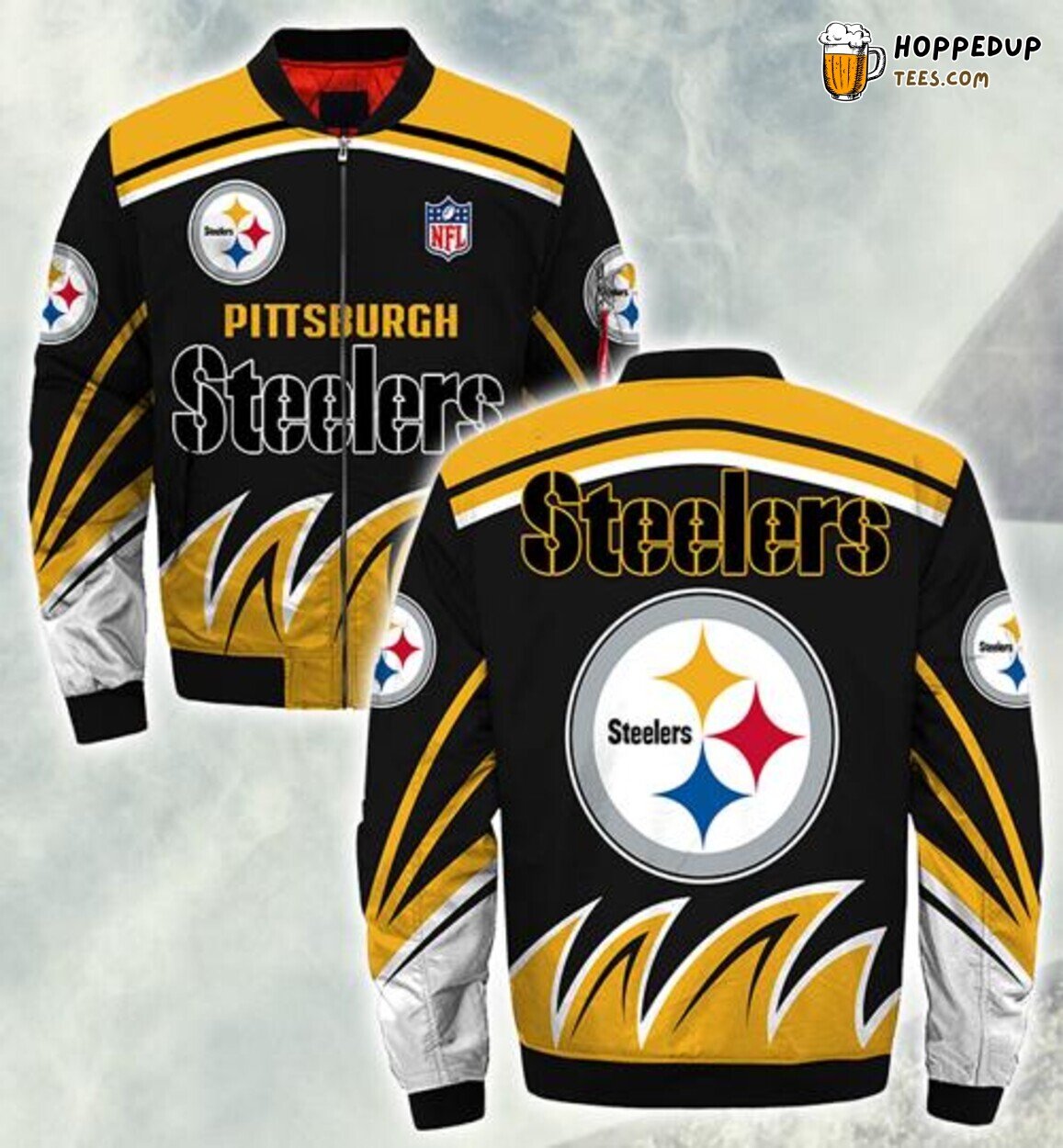 Pittsburgh Steelers Stylish Winter Coat Bomber Jacket Fan Choice