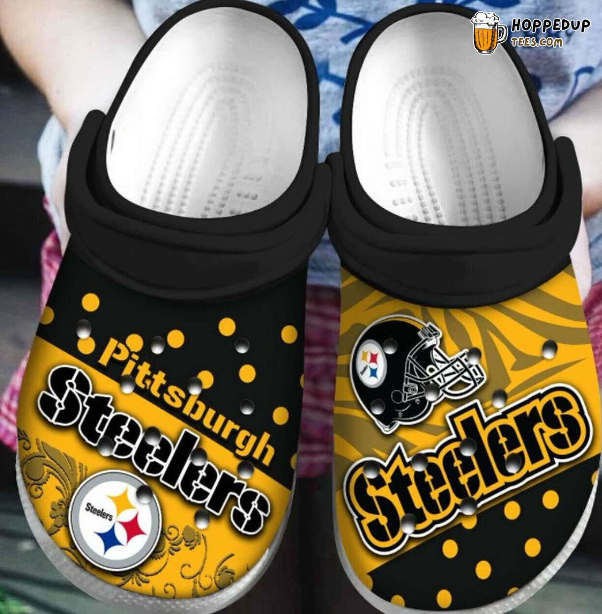 Pittsburgh Steelers Themed Comfortable Unique Sports Clogs Shoes