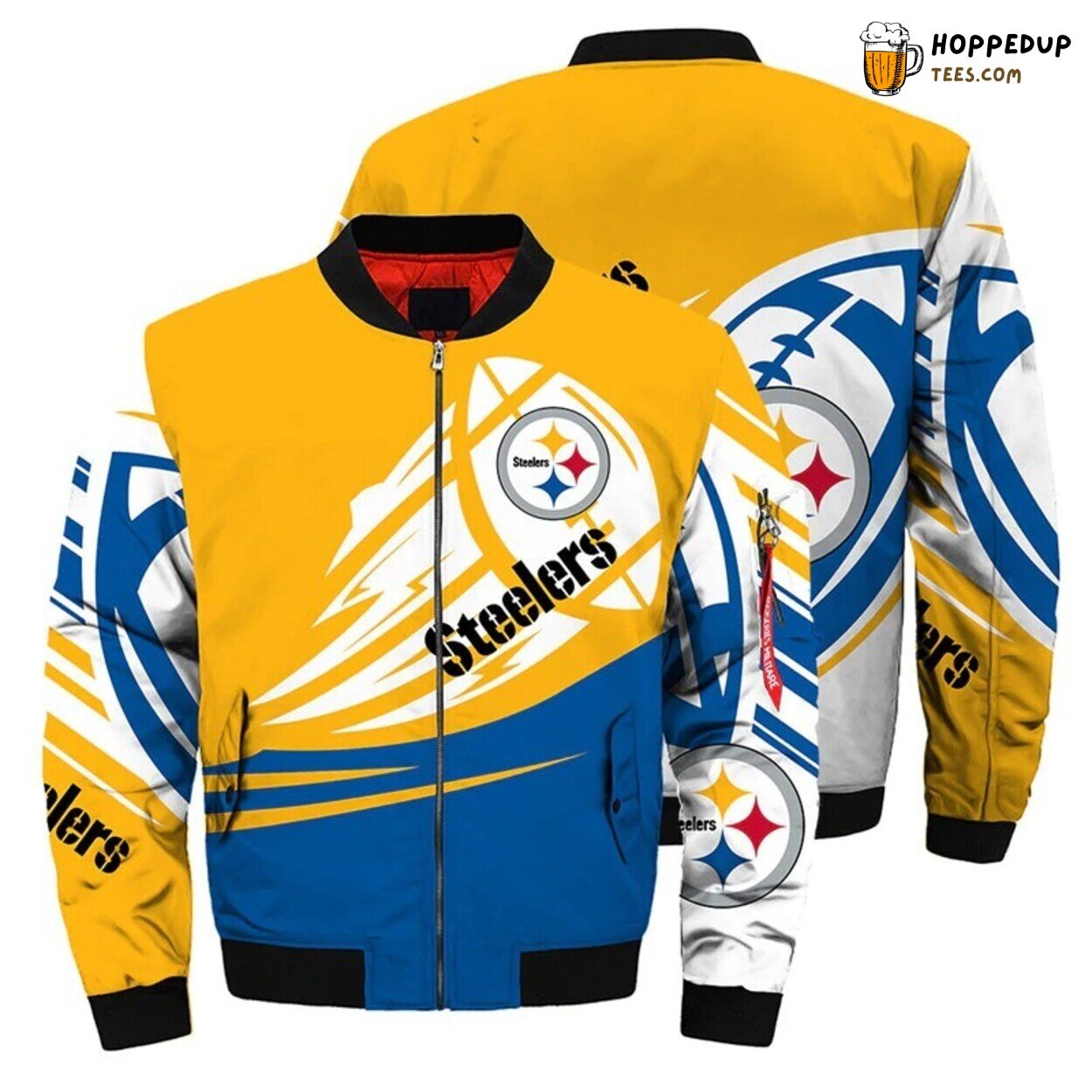 Pittsburgh Steelers Ultra Balls Graphic Bomber Jacket Exclusive Wear