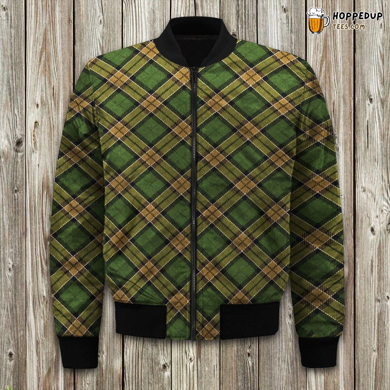 Plaid Check Winter Bomber Jacket Superior Padding Warmth Craftsmanship