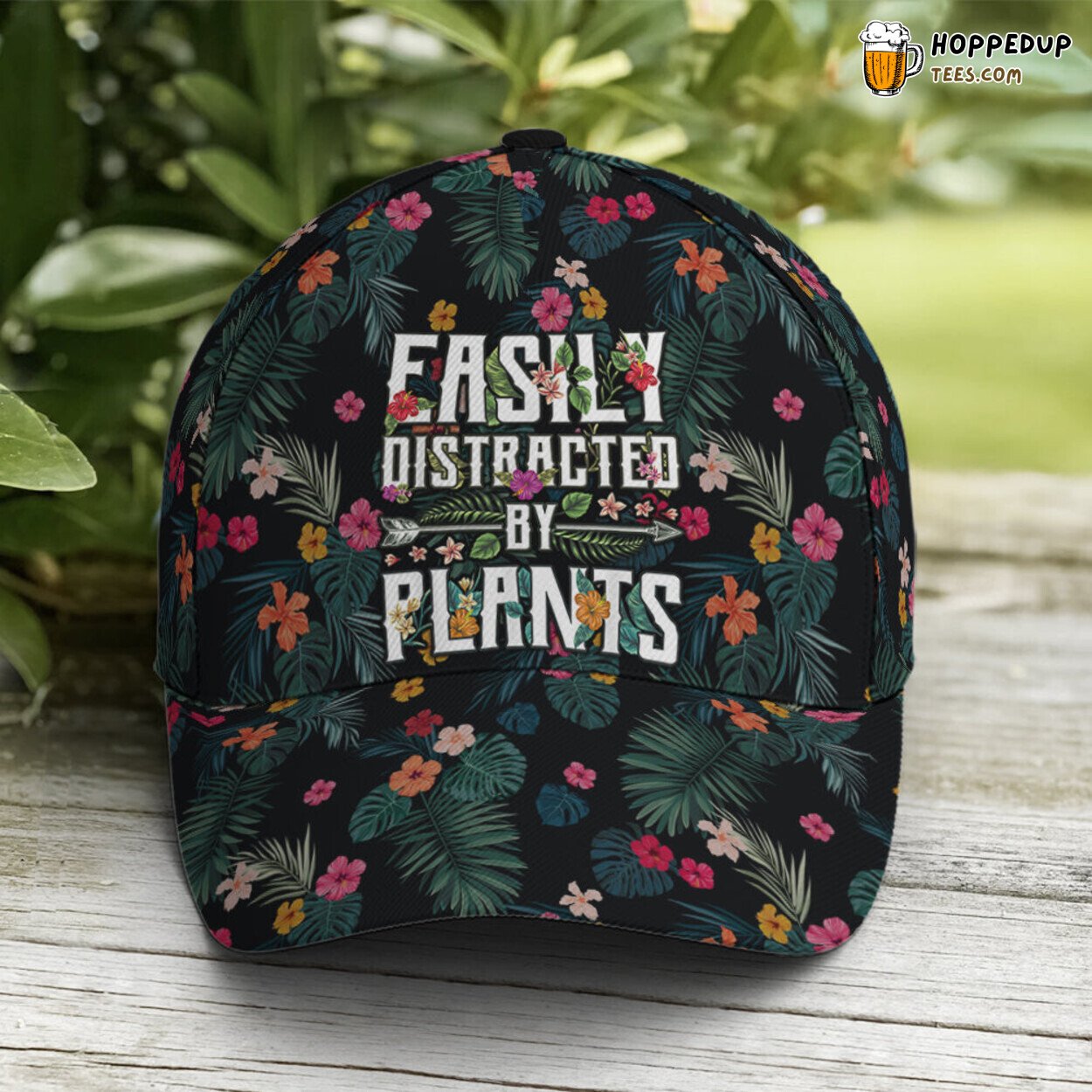 Plant Lovers Tropical Easily Distracted Unique Design Baseball Cap